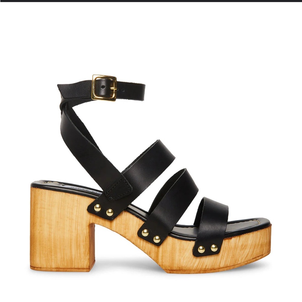Black Strappy Platform Sandals